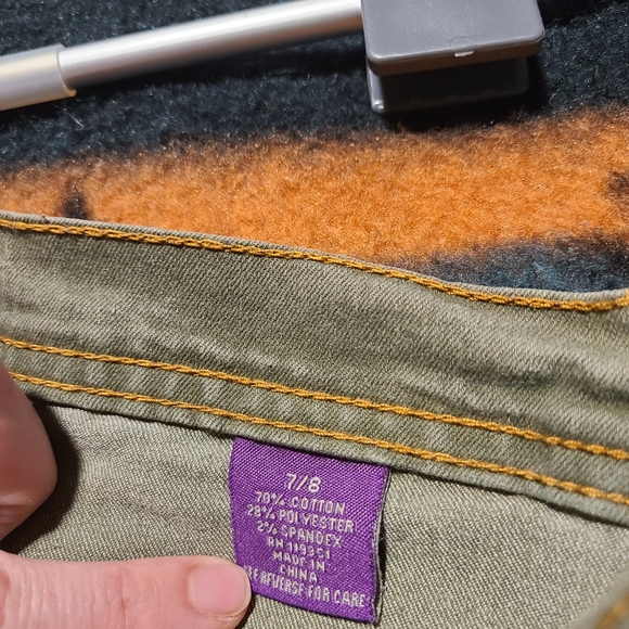 G-TTON Size 7/8 Army Green Skinny Jeans - Picture 6 of 10